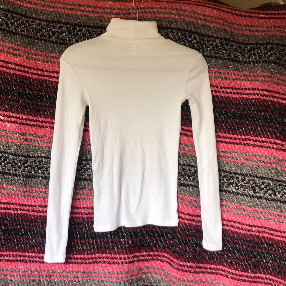 Basic soft white turtleneck, super comfy!!